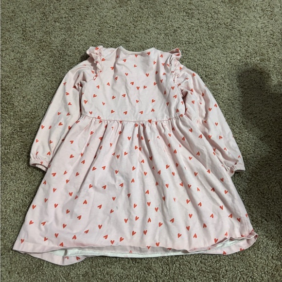 Hannah Andersson red Hearts Pink Dress Size 100 Size 4t - Picture 5 of 5